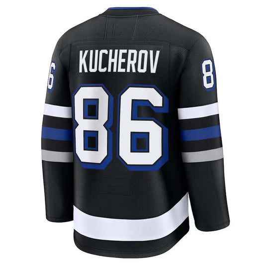 TB.Lightning #86 Nikita Kucherov Fanatics Player Game Jersey - Black Stitched American Hockey Jerseys