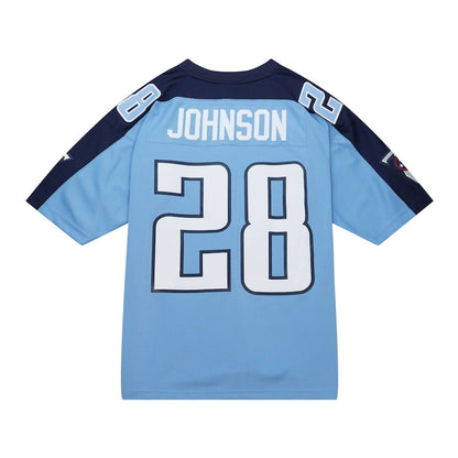 T.Titans #28 Chris Johnson Legacy Replica Player Jersey - Light Blue Stitched American Football Jerseys