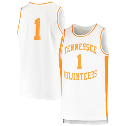 #1 T.Volunteers Player Retro Replica Basketball Jersey -Stitched American College Jerseys