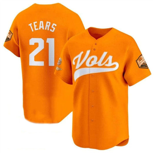 T.Volunteers #21 Kavares Tears Player Orange Champions Vapor Limited Stitched College Jerseys