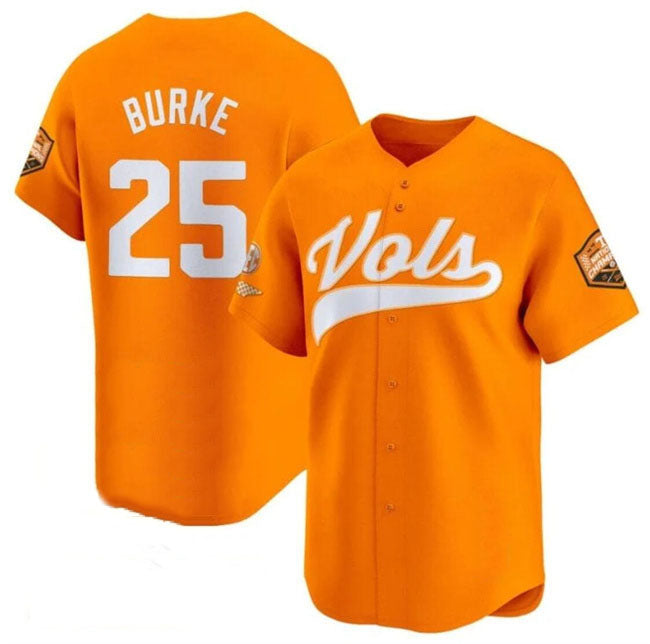 T.Volunteers #25 Blake Burke Player Orange Champions Vapor Limited Stitched College Jerseys