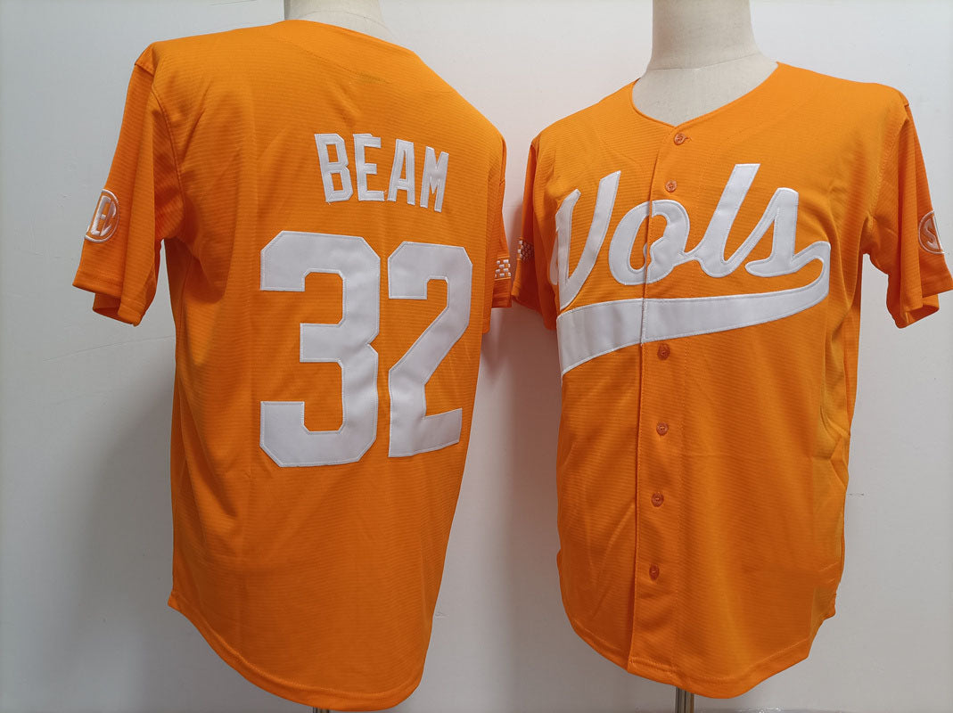 T.Volunteers #32 Drew Beam Player Game Jersey Orange Stitched College Jerseys