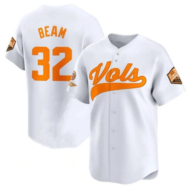 T.Volunteers #32 Drew Beam Player White Champions Vapor Limited Stitched College Jerseys