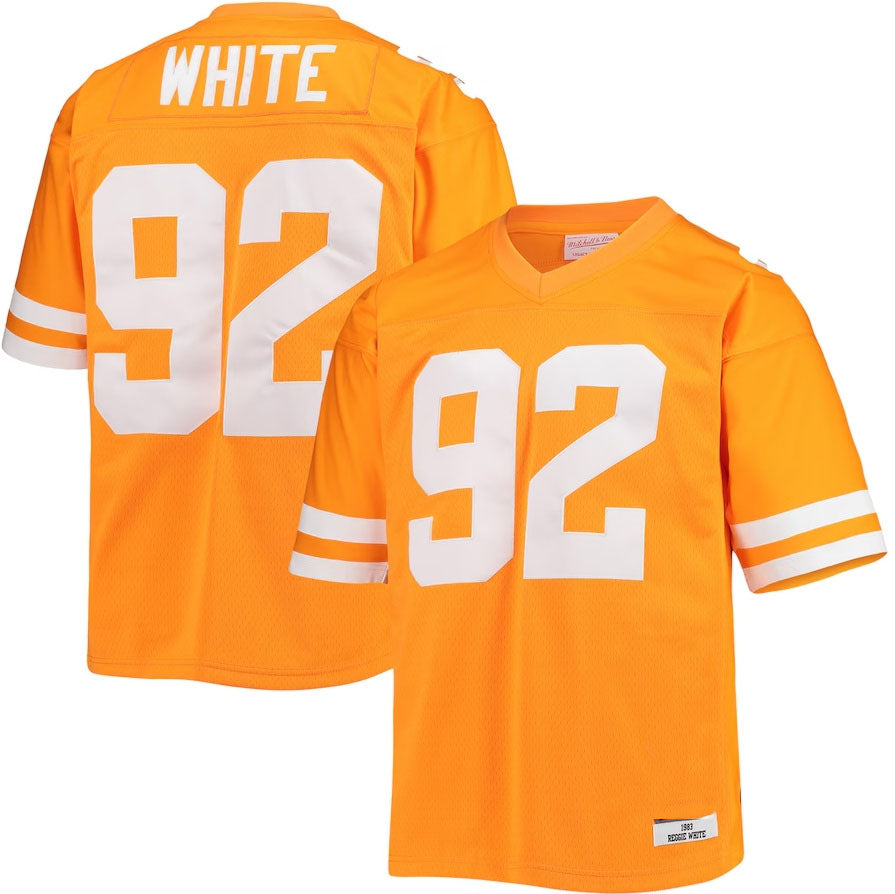 T.Volunteers #92 Reggie White Player Authentic Throwback Legacy Jersey - Tennessee Orange College Jerseys