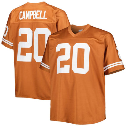 T.Longhorns #20 Earl Campbell Player Legacy Jersey - Texas Orange American College Jerseys