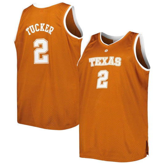 T.Longhorns #2 PJ Tucker Player Game Jersey - Texas Orange American College Jerseys