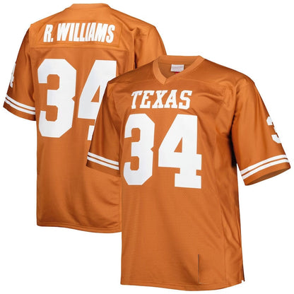 T.Longhorns #34 Ricky Williams Player Throwback Jersey - Texas Orange American College Jerseys