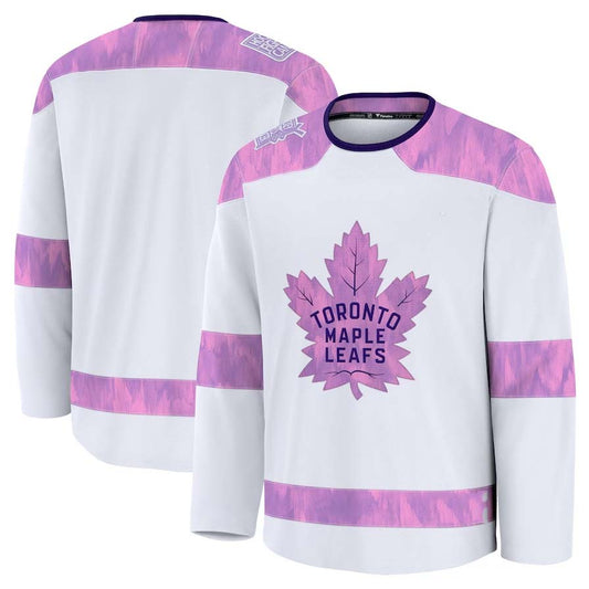 T.Maple Leafs Fanatics Blank Player Game Hockey Jersey - White Stitched American Hockey Jerseys