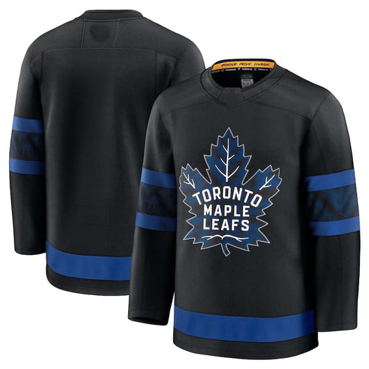 T.Maple Leafs Fanatics Blank Player Game Jersey - Black Stitched American Hockey Jerseys