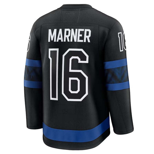 T.Maple Leafs #16 Mitch Marner Fanatics Player Game Jersey - Black Stitched American Hockey Jerseys