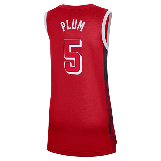 USA Basketball #5 Kelsey Plum Swingman Player Jersey - Red USA Basketball #6 Sabrina Ionescu Swingman Player Jersey - Red Stitched Basketball Jerseys Basketball Jersey