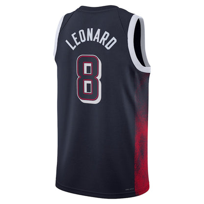 USA Basketball #8 Kawhi Leonard Unisex Swingman Player Jersey - Navy Stitched American Basketball Jersey