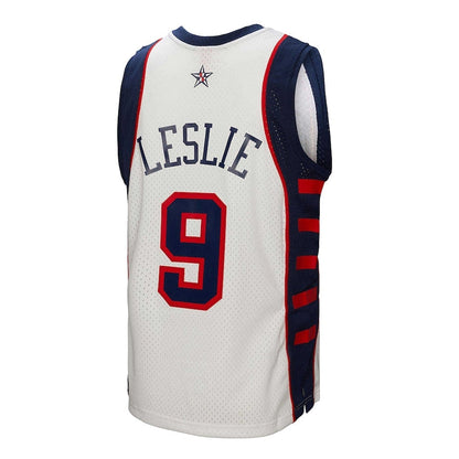 USA Basketball #9 Lisa Leslie Player 2004 Hardwood Classics Swingman Jersey - White American Basketball Jerseys