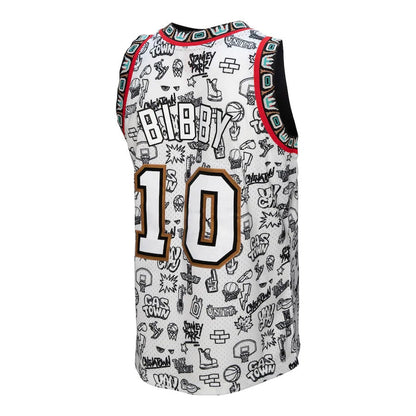 V.Grizzlies #10 Mike Bibby Player Jersey 1998-99 Swingman Jersey - White American Basketball Jerseys