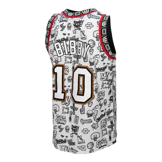 V.Grizzlies #10 Mike Bibby Player Jersey 1998-99 Swingman Jersey - White American Basketball Jerseys