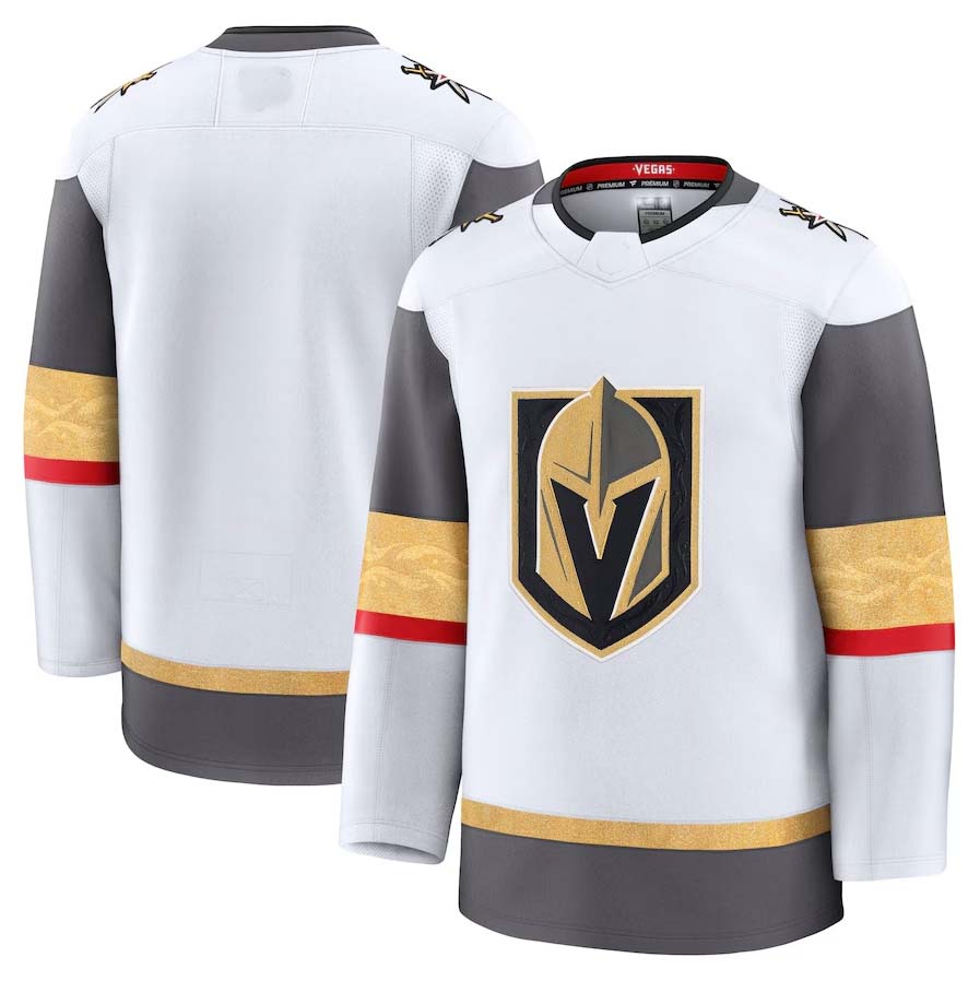 V.Golden Knights Fanatics Blank Player Game Jersey - White Stitched American Hockey Jerseys