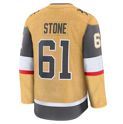 V.Golden Knights #61 Mark Stone Fanatics Player Game Jersey - Gold Stitched American Hockey Jerseys