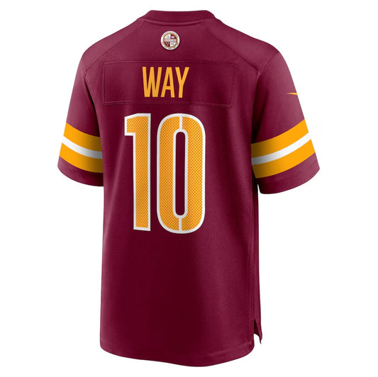 W.Commanders #10 Tress Way Player Burgundy Game Stitched American Football Jerseys