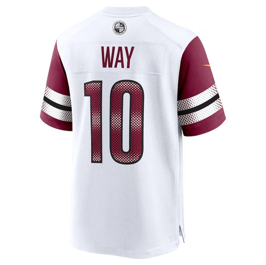 W.Commanders #10 Tress Way Player White Game Stitched American Football Jerseys