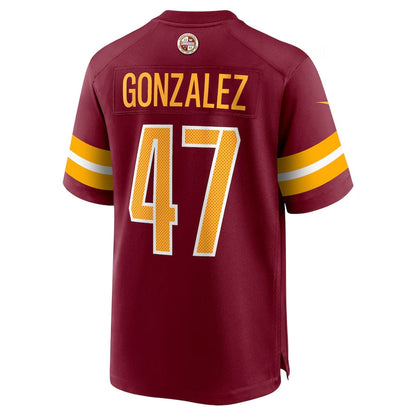 W.Commanders #47 Zane Gonzalez Player Burgundy Game Stitched American Football Jerseys