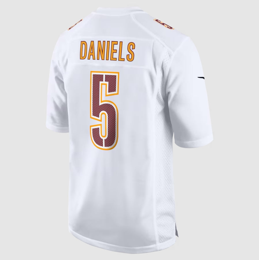 W.Commanders #5 Jayden Daniels Player White Fashion Stitched American Football Jerseys