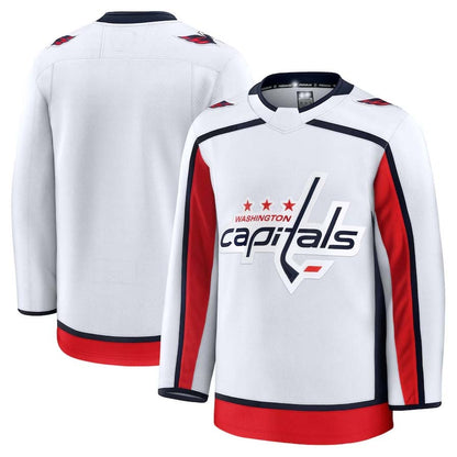 W.Capitals Fanatics Blank Player Game Premium Jersey - White Stitched American Hockey Jerseys