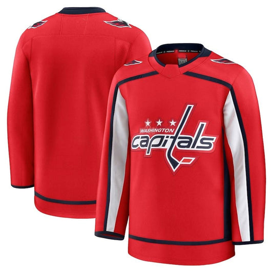 W.Capitals Fanatics Player Premium Jersey - Red Stitched American Hockey Jerseys