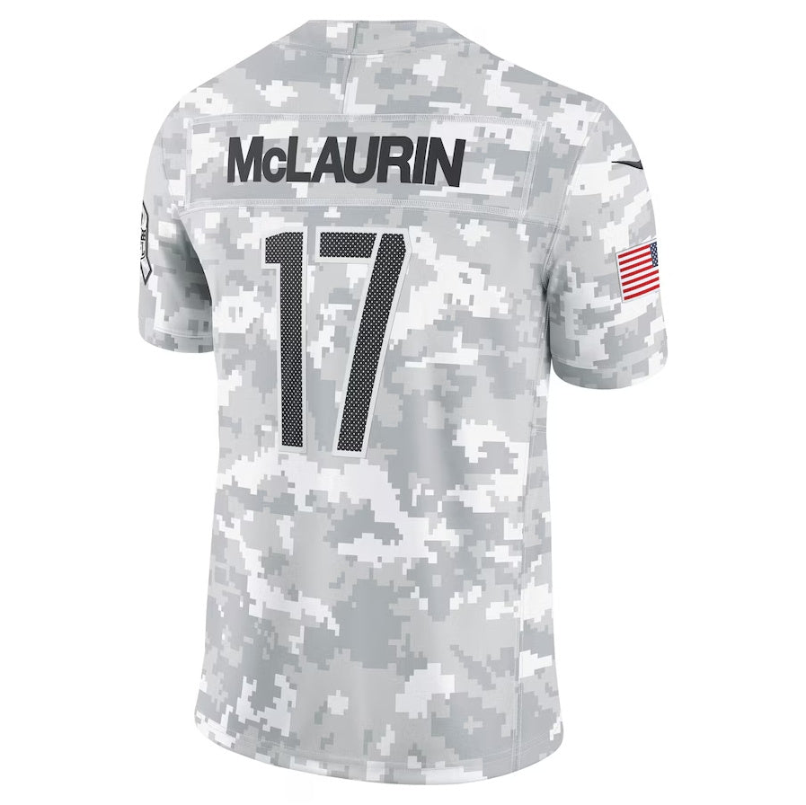 W.Commanders #17 Terry McLaurin Player Arctic Camo Salute to Service Limited Stitched American Football Jerseys