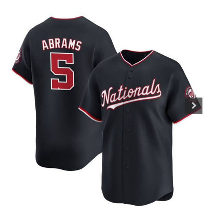 W.Nationals #5 CJ Abrams Player Navy Alternate Limited Stitched Baseball Jerseys