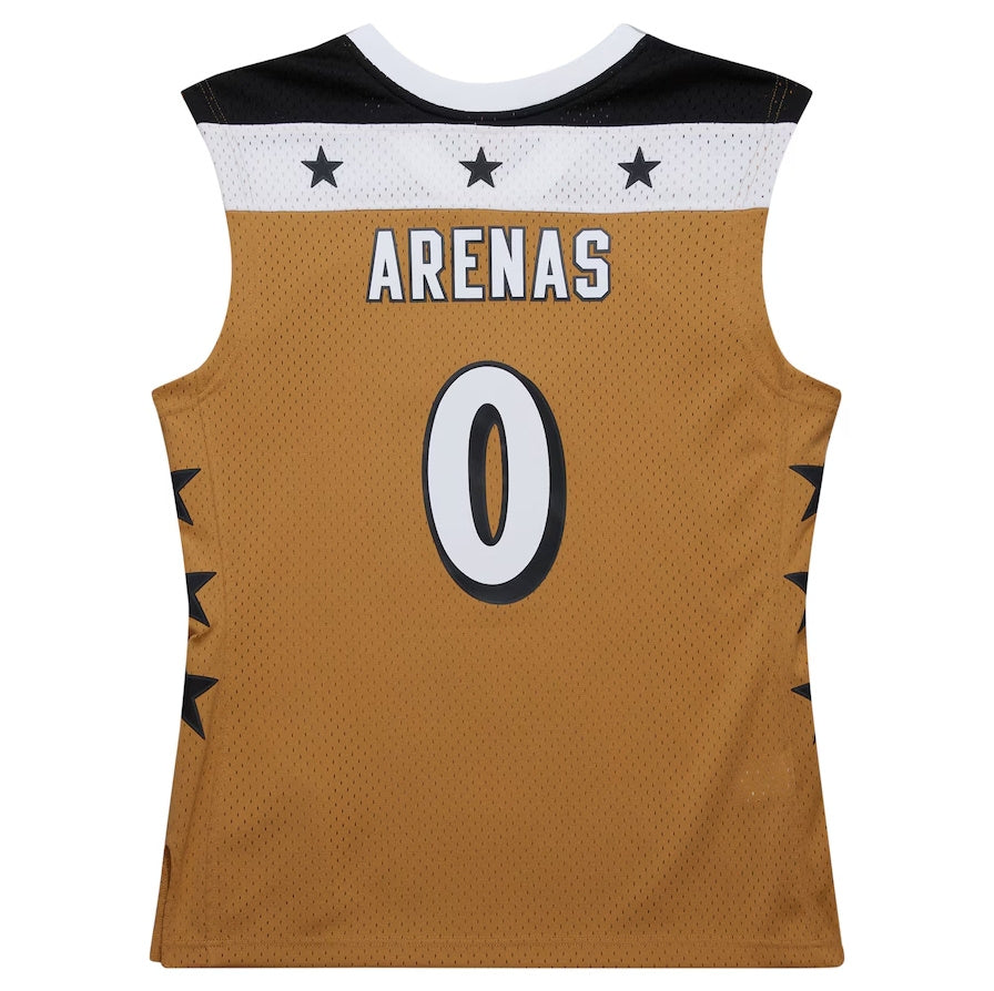 W.Wizards #0 Gilbert Arenas Player 2006-07 Hardwood Classics Swingman Jersey - Gold Stitched American Basketball Jerseys