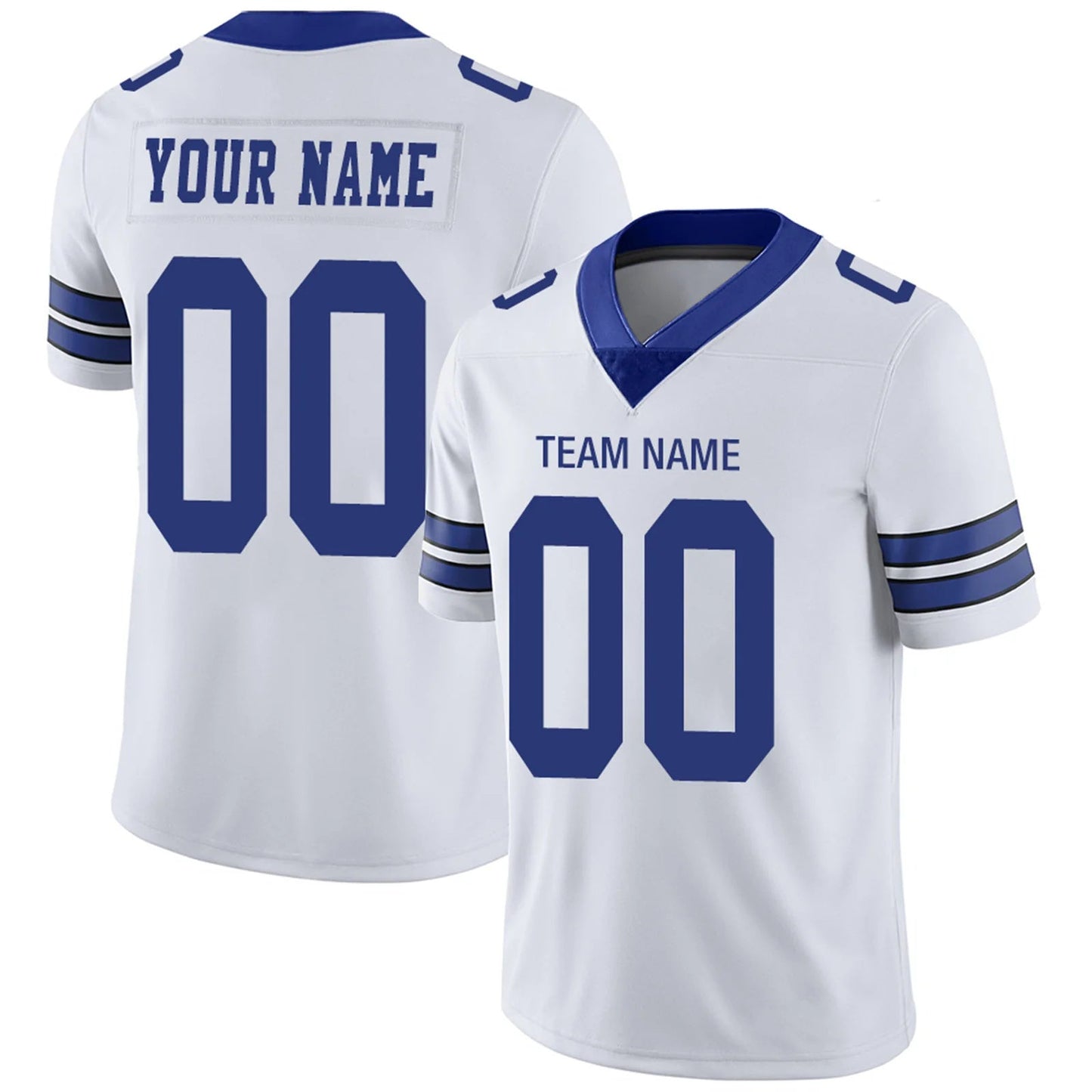 Custom D.Cowboys White Personalized Design Your Own Name and Number for Men Women Youth Jerseys