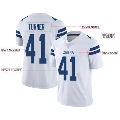 Custom IN.Colts White Personalized Design Your Own Name and Number for Men Women Youth Jerseys