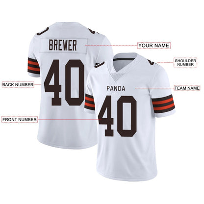 Custom C.Browns White Personalized Design Your Own Name and Number for Men Women Youth Jerseys