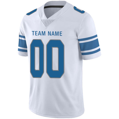 Custom D.Lions White Personalized Design Your Own Name and Number for Men Women Youth Jerseys