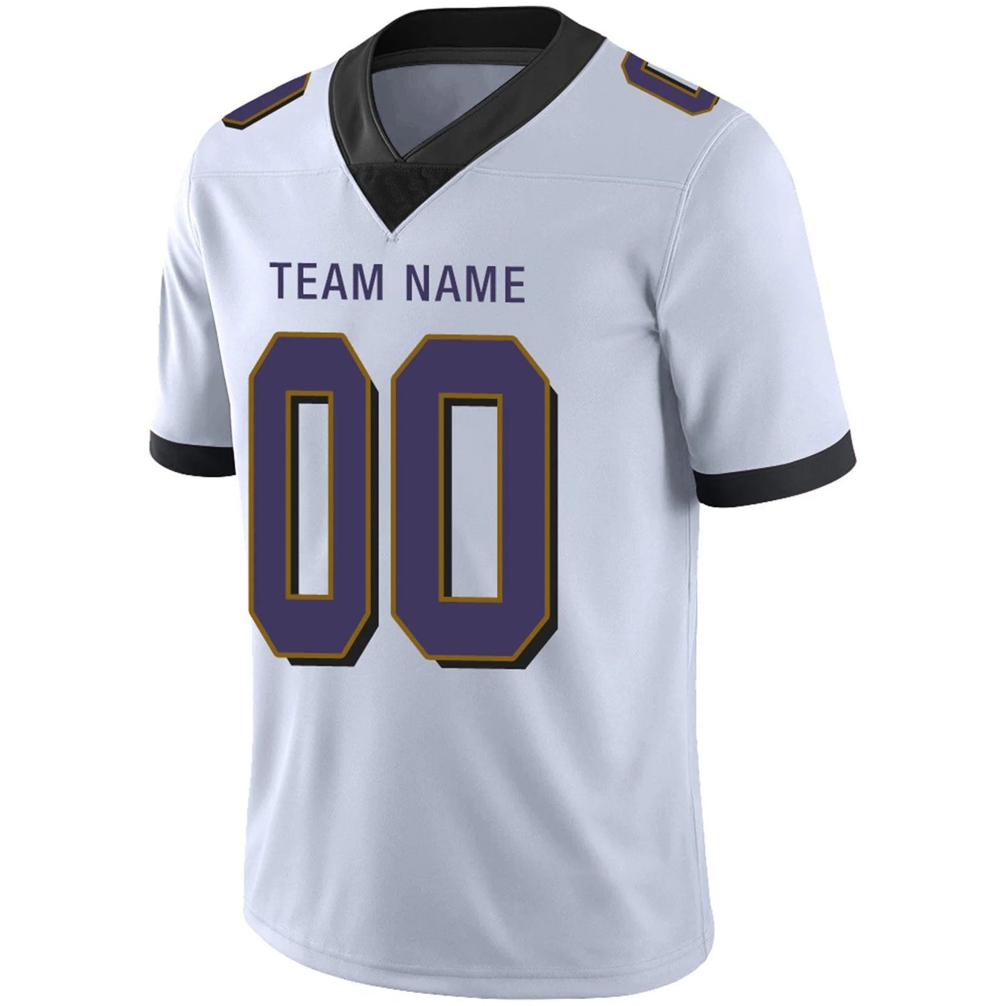 Custom B.Ravens White Personalized Design Game Football Jerseys