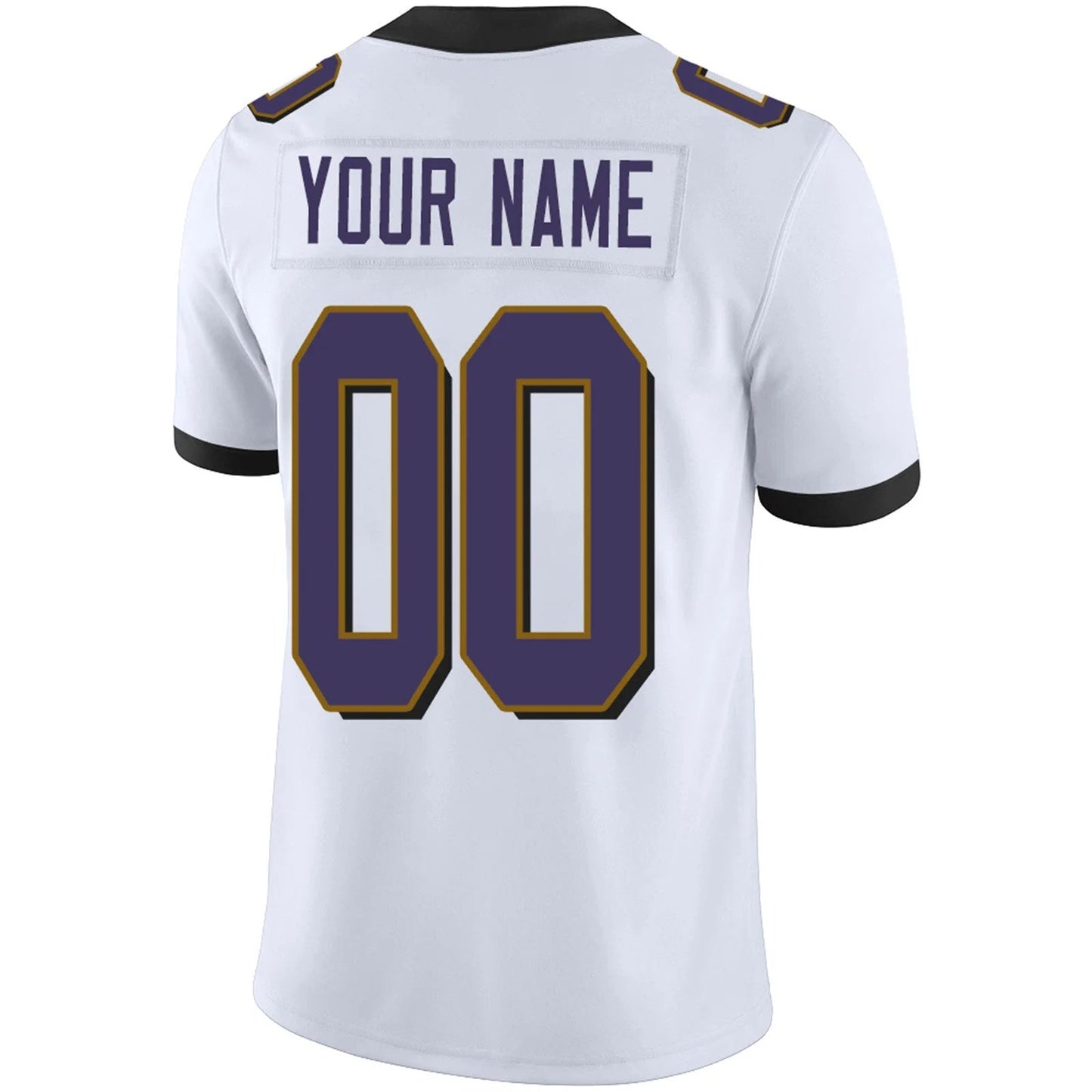 Custom B.Ravens White Personalized Design Game Football Jerseys