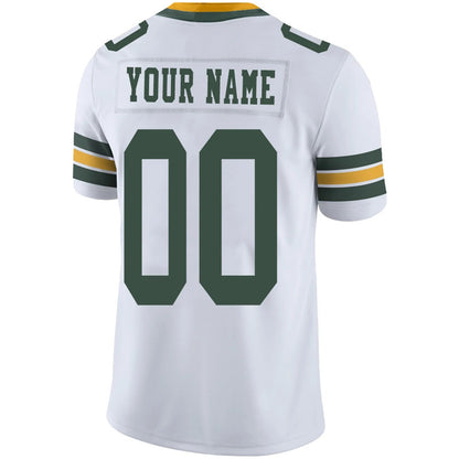 Custom GB.Packers White Personalized Design Your Own Name and Number for Men Women Youth Jerseys